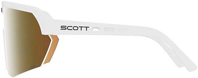 Превью  Велоочки SCOTT Sport Shield LS White Matt, Линзы: AMP Gold Chrome (289233-0196374)